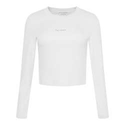 Calvin Klein Γυναικεία μακρυμάνικη μπλούζα Graphic Cropped Crew Neck T-Shirt